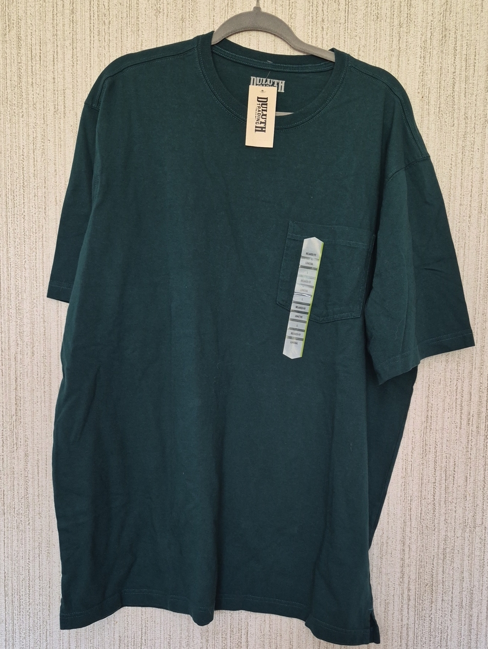 Duluth Trading Longtail T Relaxed Fit Pocket T-Shirt Men's Large Dark Green New